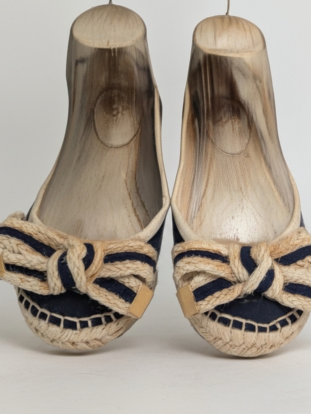 Vince Camuto Navy and Natural Rope Espadrille Flats